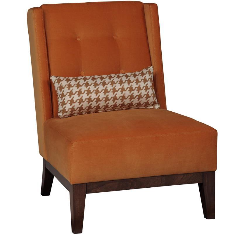 Jonathan Louis Allen Contemporary Armless Accent Chair with Tufting